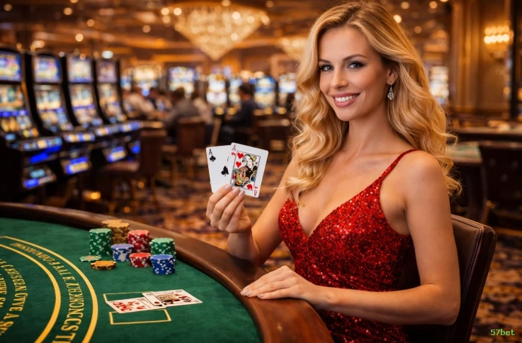 Imagem promocional da 57bet mostrando a plataforma e suas vantagens